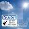 Signmission Do Not Touch Wet Paint Sign With Symbol, 7 in W x Rectangle, Vinyl Decal OS-2PACK-NS-D-57-L-11390 - alternate 5